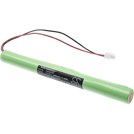 vhbw Replacement Battery compatible with BAES OVA TD310632 Escape Route, Emergency Light (1600mAh, 7.2V, NiCd) (1/2)