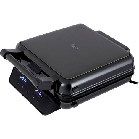 Appareil à Sandwich 4 En 1 Ad3096 Avec écran Tactile, Inox Et Noir, 2200 W