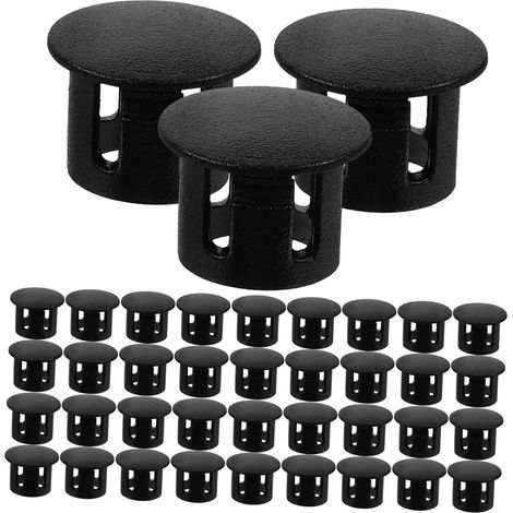 Lot de 100 bouchons passe-câbles ronds en plastique (1/5)