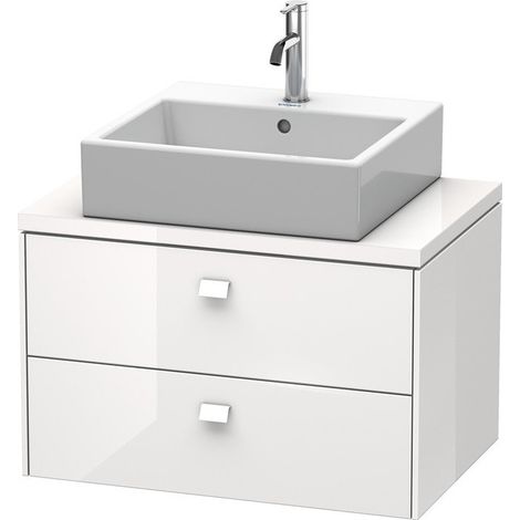 Meuble bas console BRIOSO 442x720x480mm blanc brillant