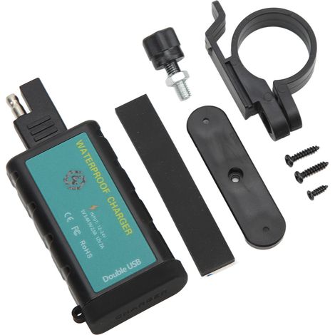 Chargeur Moto Double USB Rapide QC3.0 Adaptateur SAE Vers USB Avec Interrupteur Étanche pour 12-24V Voitures Quads 4x4 Bateaux (1/5)