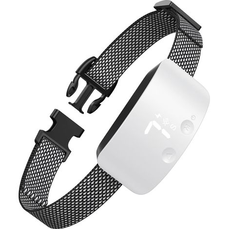 Collier anti-aboiement pour chiens – Collier de dressage rechargeable avec 7 niveaux de sensibilité et d'intensité réglables (bip et vibrations) – Pour chiens de petite, moyenne et grande taille