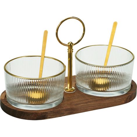 Set da portata in vetro, 5 pezzi (1/3)
