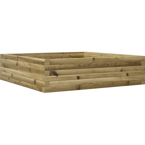 Fioriera da Giardino 90x90x23 cm in Legno di Pino Impregnato vidaXL (1/5)
