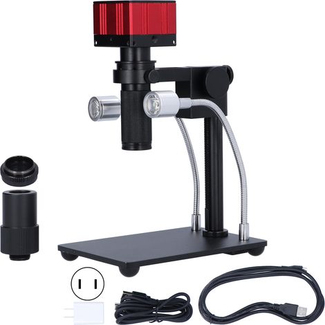 Caméra microscope numérique USB 5.0MP HD, capteur 1/2.5in, résolution 2592x1944, monture C, caméra industrielle, alimentation AC100-240V, idéale pour inspection et observation. (1/5)