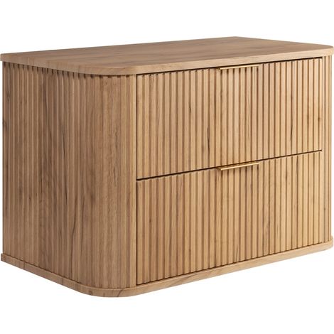 Meuble sous vasque à suspendre GLAMOUR CHÊNE CRAFT D'OR 80 cm