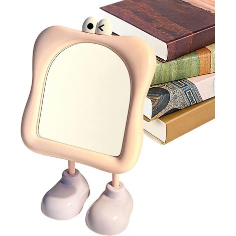 Miroir de Bureau Design Mignon et Cartoon  Miroir pour Chambre Étudiante Pour Table de Chevet Salle de Bain Femme Maman Adolescent (1/5)