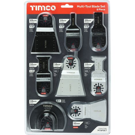 TIMCO Multi-Tool Sets 8 Piece Set - Mixed