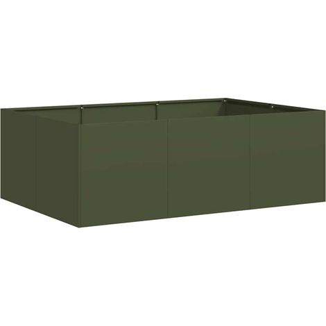Maison Exclusive - Fioriera Verde Oliva 120x80x40 cm in Acciaio