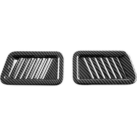 Accessoires pour la garniture de la sortie d'air latérale avant du climatiseur en fibre de carbone, cadre et autocollant, pour 2021-2-- (1/5)