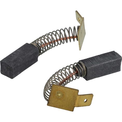 vhbw 2x balais charbon 6,3 x 6,3 x 16 mm compatible avec Novopress EFP 2, 1 outil électrique + ressort
