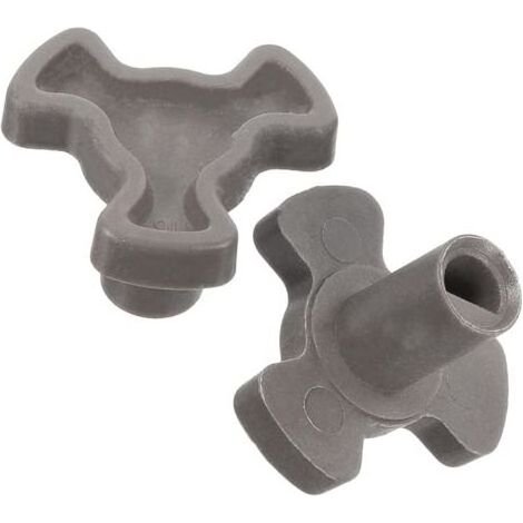 2PCS Micro-Ondes Plaque Tournante Coupleur - Arbre du Four à Micro-Ondes - Accouplement Pièces de Rechange pour Plateau Micro Onde (1/5)