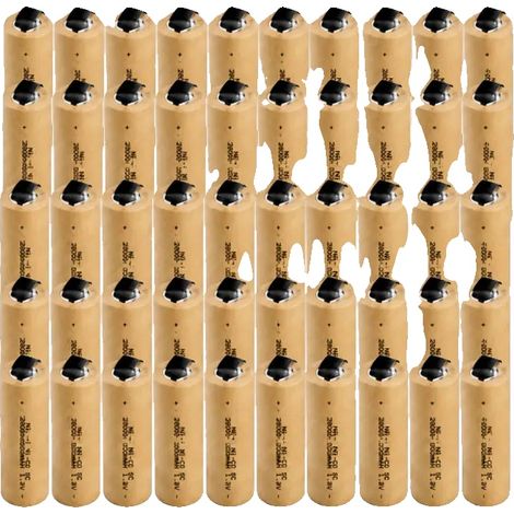Batterie Ni-CD, capacité de 2800mAh, design haute durabilité, 1.2V SC 50PCS (1/2)