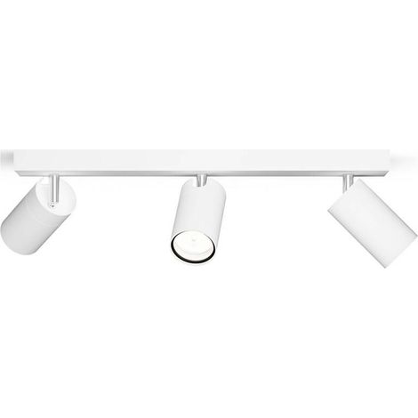 [NEUWERTIG] B-Ware Philips Deckenstrahler Spot Lampe GU10 Weiß 3er Leuchte für Badezimmer Flur (1/2)