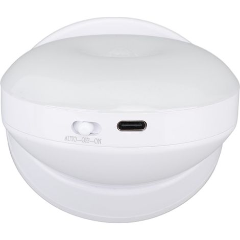 Veilleuse LED à détecteur de mouvement, lampe murale à induction rechargeable en ABS, rotative à 360°, idéale pour les escaliers, placards, couloirs et chambres. (1/5)