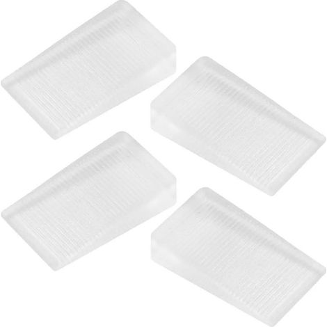 Cales transparentes pour la mise niveau des meubles tables toilettes lot de 4 (1/5)