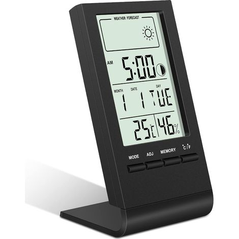 Thermomètre et Hygromètre Numérique - Précision Haute avec Écran LCD, Idéal pour Maison, Bureau et Contrôle d'Humidité (1/5)