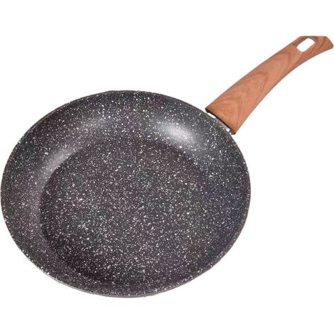 Casserole 24 cm 1.7L tous feux compatible induction Revêtement antiadhésif en granit suisse, avec couvercle, poignée ergonomique, facile à nettoyer (1/5)