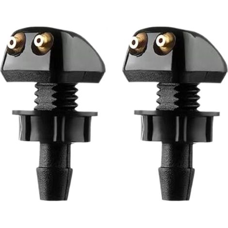 CCYKXA 2Pcs Universal Front Windshield Washer Nozzle, Windshield Washer Jet, Car Windshield Washer, Suitable for Auto Parts with 8mm Interface (1/5)