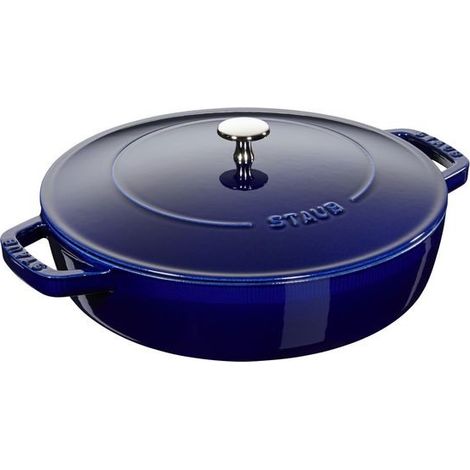 Staub Sartén Chistera Azul Intenso 28 cm Fundición Esmaltada