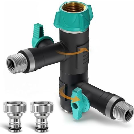 Water Splitter Tap Hose Garden Adaptor