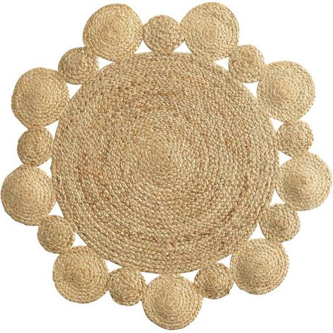 Teppich aus Jute CORDOU, rund