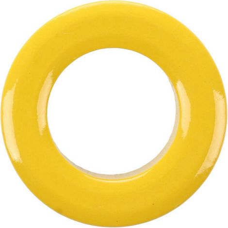 Un anneau magnétique toroïdal en ferrite blanc jaunâtre à noyau de fer de 33 mm x 19 mm x 11 mm. (1/5)