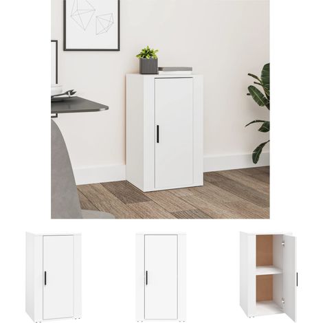 The Living Store Sideboard Weiß 40x33x70 cm Holzwerkstoff - Sideboards (1/5)