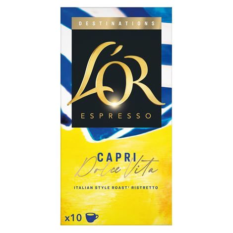 Pack de 10 capsules L'or Capri Dolce Vita Jaune