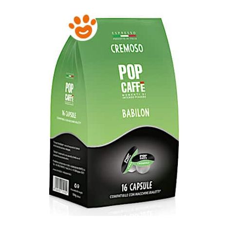 Pop Caffè Babilon Capsule
 Bialetti - Cremoso - Confezione 16 Capsule -