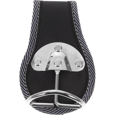 Porte-Outils en Nylon et Fer Noir pour Marteau et Clé, Crochet Pivotant Gauche-Droite, Organisateur de Rangement Outils à Suspendre la Ceinture (1/5)
