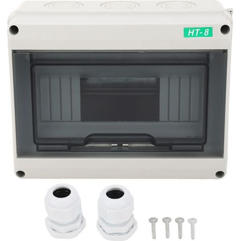 Boîte De Protection De Distribution - 8 Voies - IP65 - Pour Centrale Électrique Extérieure - 1 Pièce (1/5)