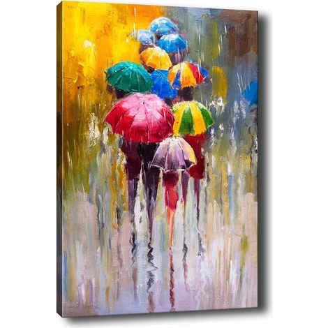 Decorazione artistica da parete con stampa su tela Painting Multicolore (1/5)