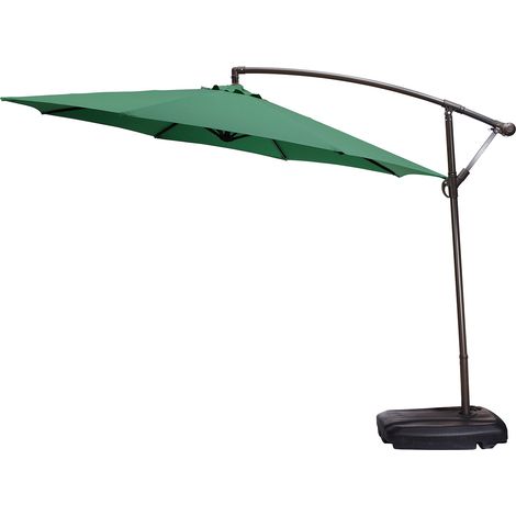 Funda de repuesto para sombrillas de patio de 3 m (8 varillas) – Fácil montaje, repelente al sol y al agua, color verde. (1/4)