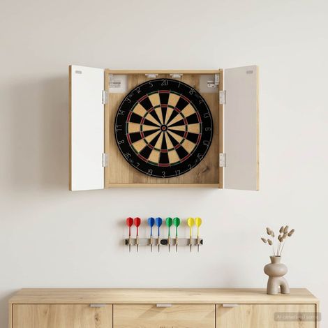 vidaXL Armadio per Dartboard ALKMAAR Rovere Artigianale (1/5)