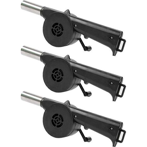 Lot de 3 ventilateurs de barbecue à main pour extérieur - Souffleur d'air pour barbecue (1/5)