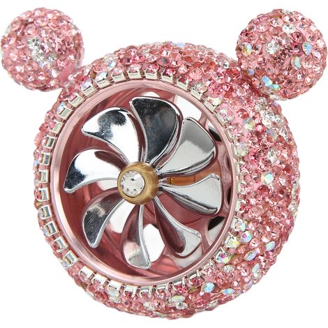Diffuseur Parfum Auto Strass Rose Scintillant Forme Mignonne Décor Intérieur Voiture Rose (1/5)