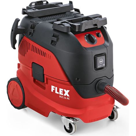 Flex – Aspirateur de sécurité 1200W – Dépression 25000 Pa – Capacité 30 L – Pour chantiers humides et poussières fines – Antistatique (1/2)