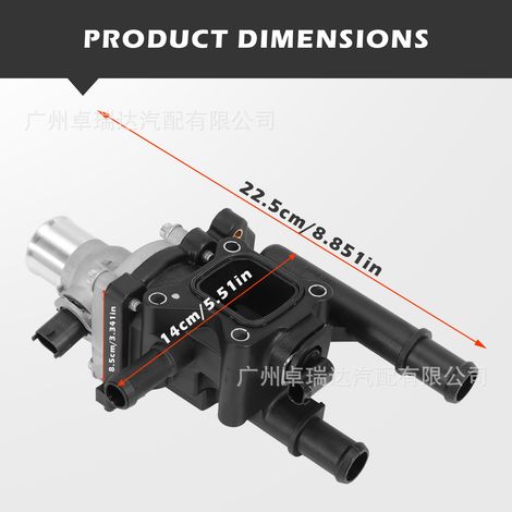 Boîtier de thermostat with tuyau d'eau 55577073 826001 compatible with Opel Astra, Insignia et Zafira (1/4)