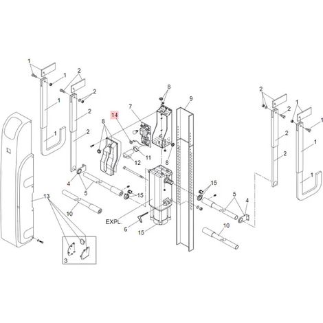 Bouton commande 593 - FAAC 7571145 (1/3)