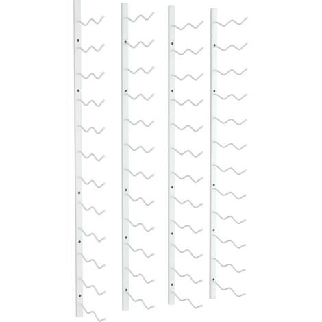 Casier à vin mural pour 24 bouteilles 2 pcs Blanc Fer CFW840211 (1/5)