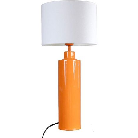 [GEBRAUCHT] B-Ware PR Home Tischlampe Leuchte Solo Tischleuchte orangefarben weiß Höhe 65 cm (1/2)