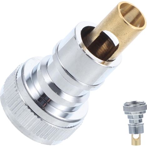 Adaptateur Valve Anti-fuite en Cuivre Machine à Laver pour 3/4 Pouce et Caoutchouc, Raccord Rapide Prévention Éclaboussures et Déversements pour Robinet (1/5)