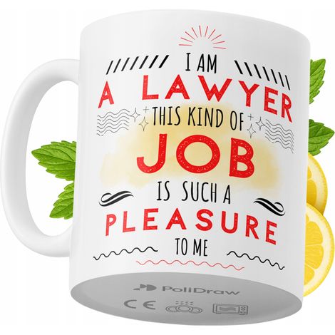 Lustiger Anwaltsbecher mit witzigem Textdesign – ideal für Geburtstage, Namenstage und Feiertage. Hochwertiger Becher für besondere Anlässe im Büro oder Homeoffice. Farbe: Weiß, 330 ml.