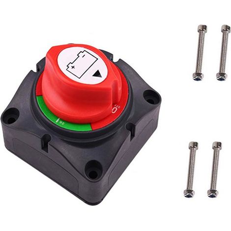 Drehschalter Hauptschalter Batterietrennschalter Hebel 12-24V (1/4)