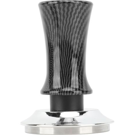 Tamper Caffè 58mm – Pressione Costante, Impugnatura Ergonomica in Fibra di Carbonio – Base Acciaio Inox – Design Elegante – Ideale per Baristi e Uso Domestico (1/5)