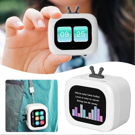 Mini enceinte portable multifonctionnelle avec écran tactile de 2 pouces, Bluetooth et batterie rechargeable pour enfants (1/4)