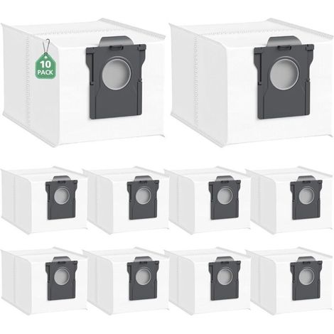 Confezione da 10 sacchetti per aspirapolvere compatibili con i modelli Dreame X40/X50 Ultra/L10s Pro Ultra Heat, L40 Ultra/L10s Ultra Gen 2/Mova E30 Ultra/P50 Pro Ultra, capacità 3,2 l. (1/4)