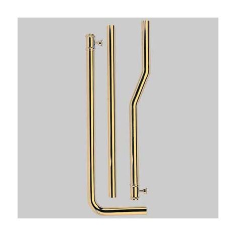 TUBO ESTERNO IN OTTONE PER CASSETTA ALTA FINITURA BRONZATO Cm 180 Dm 30 TREMOLADA