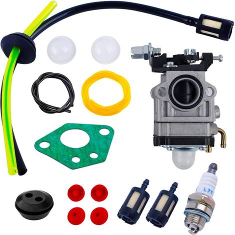 Vergaser für Freischneider, 52 cc, 49 cc, 43 cc, Carbu-Kit, Carbu mit Rohrdichtung, Zündkerze und Kraftstofffilter (15 Stück), MUMU (1/4)